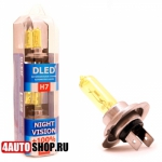  DLED Автомобильная лампа HB3 9005 Dled "Night Vision" 3000K (2шт.)